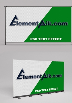 3D Embossed Black Plastic Text Effect