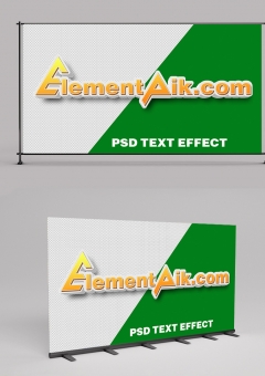 3D Plastic Text Effect
