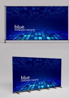 Blue Wallpaper Squares 2406006