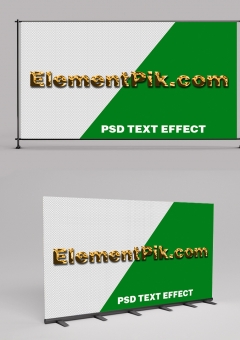 Gold Metallic 3D Text Effect 2406030