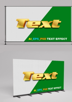 Golden Editable Text Effect Metallic Shiny Style 2406033