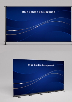 Luxury Blue Golden Background 2406014