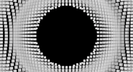 3D Cubes Wave Transition Black White - 200324001