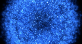 4k Inside Blue Magic Sphere - 180324002
