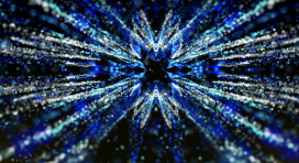 Blue Particles Background Loop - 010424006