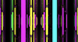 Neon Lamps Corridor Motion Screen Ware - 250324004