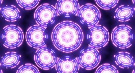 VJ Circle Neon Lights Background - 280324004