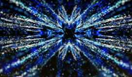 Blue Particles Background Loop - 010424006