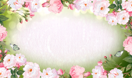Sparkling Floral Wedding Background