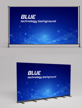 Blue Technology Background Vector
