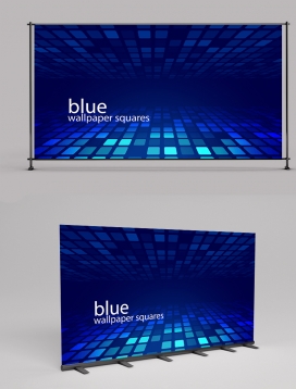 Blue Wallpaper Squares