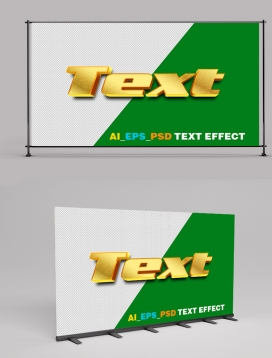 Golden Editable Text Effect Metallic Shiny Style