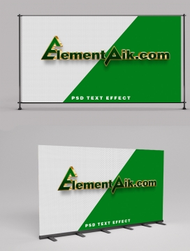 Green Gold 3D Text Effect Template