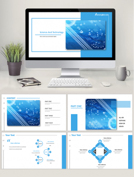 Modern Background Introduces PowerPoint Template 007