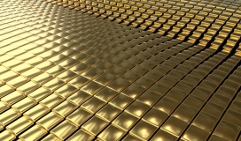 3D Animation golden Ripples 010724002