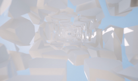 Abstract geometric shapes tunnel 3D 2023 010724017