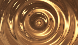 Abstract Loop Ripple Gold Wave 010724019