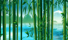 Bamboo Forest Freehand Brushwork 020724002