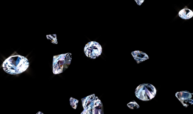 Sparkling White Diamonds Falling 100724001