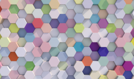 Hexagonal 3D Color Fluctuation Wallpaper Loop 060724012