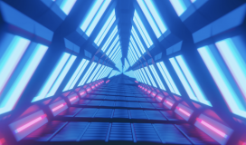 Neon Tunnel Loop Background 150724027