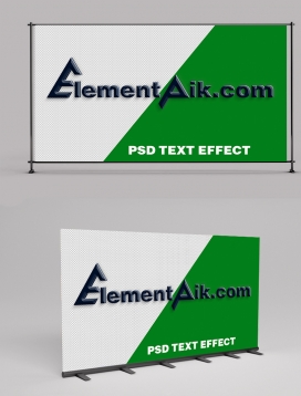 3D Embossed Black Plastic Text Effect 2406001